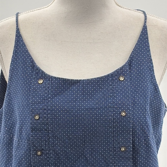 Anthropologie Corey Lynn Calter Embroidered Cropped Top in Blue - Size Small - Picture 2 of 6